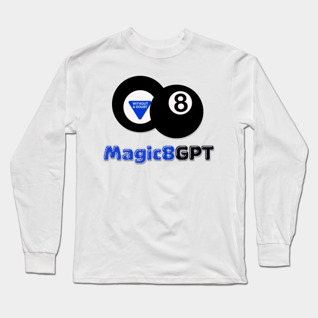 Magic 8 GPT - retro Long Sleeve T-Shirt by MiaouStudio